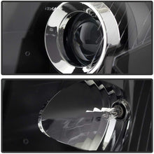 ACANII - For 2003-2007 Cadillac CTS Projector Stock Halogen Black Headlights Headlamps Replacement Driver+Passenger Side