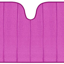 BDK Front Windshield Shade-Accordion Folding Auto Sunshade for Car Truck SUV-Blocks UV Rays Sun Visor Protector-Keeps Your Vehicle Cool-58 x 24 Inch, AS-2511-HP, Pink Glitter