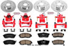 Power Stop KC2704 1-Click Performance Brake Kit with Caliper, Front & Rear