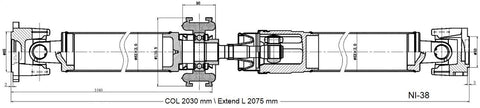 DSS Drive Shaft Assembly Rear Nissan Rogue (2008-2015)