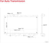 HSY New Aluminum and Plastic Material Automatic Transmission Radiator, For 1987-1991 Toyota Camry