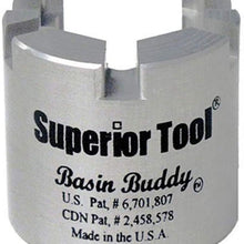 Superior Tool 03825 Basin Buddy Faucet Nut Wrench-Wrench to grab metal, pvc, plastic, and coupling nuts