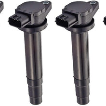 ENA Set of 4 Ignition Coils compatible with 2000 2001 Nissan 1.8L Sentra compatible withs UF-326 UF326 C1334 224484M500 224484M50A (4)