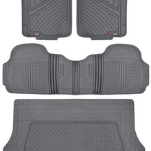 Motor Trend Flextough Rubber Car Floor Mats & Cargo Trunk Mat Set Black Heavy Duty - Odorless, Extreme Duty (Black) - MT-773-884-BK