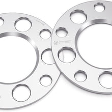 5mm Hubcentric 5x114.3 Wheel Spacers (66.1mm Bore) Compatible with Nissan Infiniti G35 G37 Q50 Q60 Q70 FX35 FX50 350z 370z Altima Maxima 300zx 240sx Rogue Sentra - Silver 66.2mm 2pcs