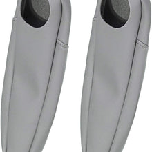 Wadoy Pair PU Leather Seat Armrest Cover for Honda Odyssey 2005-2010（Gray）