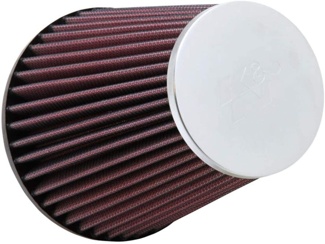 K&N Universal Clamp-On Air Filter: High Performance, Premium, Washable, Replacement Filter: Flange Diameter: 2.625 In, Filter Height: 6 In, Flange Length: 0.75 In, Shape: Round Tapered, RC-9340