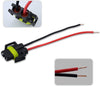 iBrightstar H11 H9 H8 Female Adapter Wiring Harness Sockets Wire For Headlights or Fog Lights