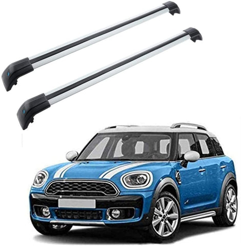 MotorFansClub Roof Rack Cross Bars Fit for Compatible with Mini Countryman 2011-2018 Crossbars Rail Cargo Luggage Rack