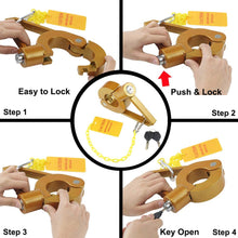 OKLEAD 5th Wheel King Pin Lock Heavy Duty Anti Theft Coupler Lock for Camper Tractor Trailers Rv