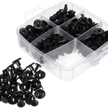 DEDC 620pcs Car Retainer Clips - Push Pin Rivets Set 16 Most Popular Sizes Car Bumper Clips Fastener Rivet for Toyota GM Ford Honda