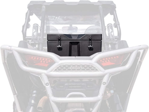 SuperATV Heavy Duty Insulated Rear Cooler/Cargo Box for Polaris RZR XP Turbo/XP 4 Turbo (2016+) - Sealed Lid Keeps Ice in and Mud Out!