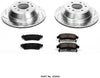 Power Stop K2050 Rear Brake Kit with Drilled/Slotted Brake Rotors and Z23 Evolution Ceramic Brake Pads