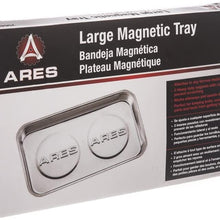 ARES 70042 - Large Magnetic Part Tray - Screws, Sockets, Bolts, Pins, and Tools Stay Vertical, Horizontal and Upside Down with Super Strong 4-Pound Magnets