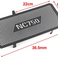 Three T Motorcycle Radiator Guard Grille Grill Cover Protective Grill Washable Fit for Honda NC750 NC750X NC750S 2012-2018, black