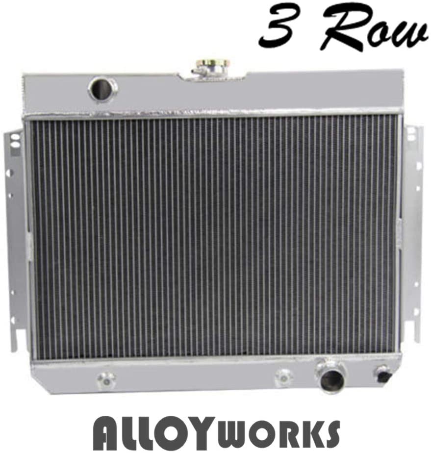 ALLOYWORKS 3 Row Aluminum Radiator Fits For 1964-1968CHEVY Chevrolet Chevelle Impala Bel Air EL CAMINO