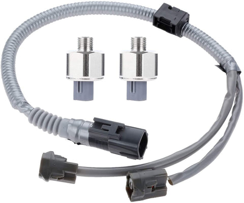 89615-12090 Knock Sensors with Harness for Toyota Avalon Camry Celica Highlander Sienna Solara Lexus ES300 GS300 IS300 SC300 RX300 RX330