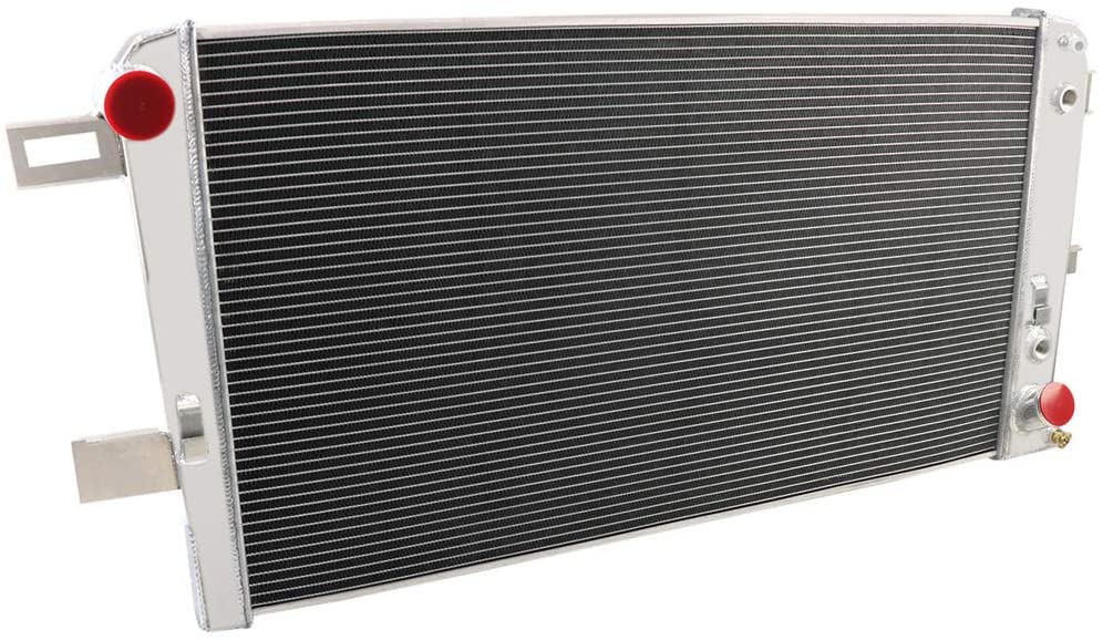 CoolingSky 2 Row All Aluminum Radiator for 2001-2005 Chevy Silverado 2500 HD 3500 HD 6.6L Duramax LB7/LLY