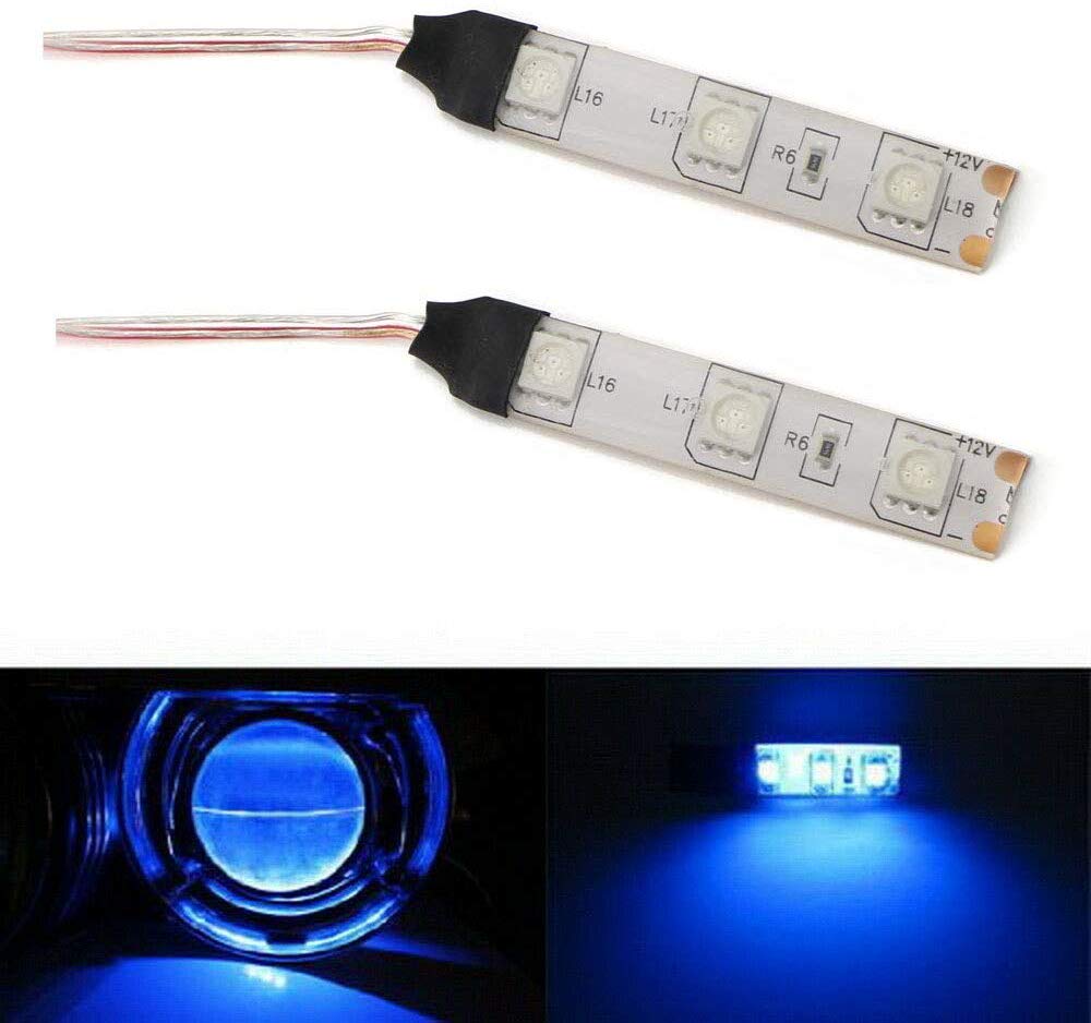 iJDMTOY Ultra Blue Devil Demon Eye LED Strips Modules For Projector Headlights Retrofit