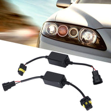 Acouto 2PCS LED Headlight Decoder, 9005/9006 Car LED Headlight Decoder Anti-Flicker Flash Error Canceler Resistor Decoder DC 12V-14V