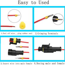 ESUPPORT 1-6 Pin Way Car Motor Waterproof Electrical Connector Terminals Cable Plug Socket Kit Wire AWG Gauge Marine Blade Fuse Box