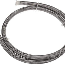 1 Meter Silver Stainless Braided Hose Tube Pipe Line for Petrol Oil Di Fuel Oil Line an-6 6AN 8mm 2500 Psi