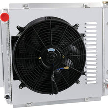 OzCoolingParts 4 Row Core Aluminum Radiator + 16" Fan w/Louver Shroud + Thermostat/Relay Kit for 1987-2006 88 89 90 91 92 93 94 95 96 97 98 99 00 01 02 03 04 05 Jeep Wrangler TJ YJ V8 Auto Engine