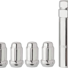 DPAccessories LCS3B6HCGCH06LK4 4 Chrome Spline Drive/Tuner Locking Lug Nuts/Wheel Locks - M12x1.50 - Dual Hex Wheel Lock Set
