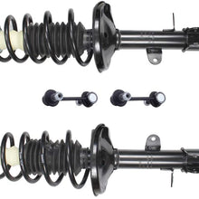 FINAUTO 4PCS Suspension Kit Shocks And Struts Assembly Rear Strut Spring Assembly Stabilizer Bar Link Kit Fit for 1998-2002 Chevrolet Prizm 1993-1997 Geo Prizm 1993-2002 Toyota Corolla