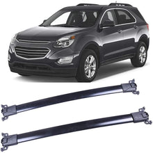 LUJUNTEC 38inch Aluminum Roof Mounted Roof Rack Cross Bar Set Fit for 2010-2017 for Chevrolet Equinox 2010-2017 for GMC Terrain Top Rail Carries Luggage Carrier