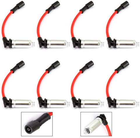 CTCAUTO Ignition Wire Sets Replacement for Buick Cadillac Chevy GMC Hummer Isuzu Pontiac Saab 2000-2009 (Set of 8)