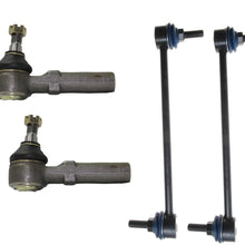 Detroit Axle - 4pc Front Outer Tie Rods and Sway Bars Kit Replacement for 2004-2007 Ford Freestar Mercury Monterey