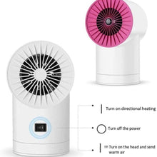 Zyyqt Heater, Small Electric Heater Fan Desktop Heater Home Shaking Head Mini Dormitory Electric Heating Hot Air Blower
