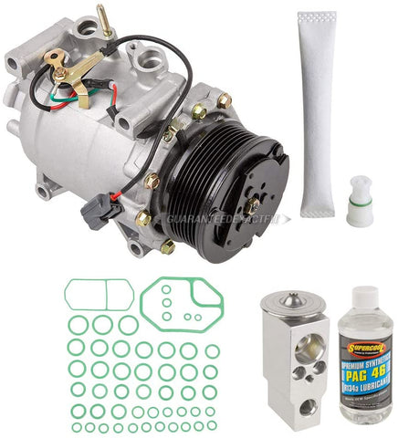 AC Compressor & A/C Kit For Honda CR-V CRV 2002 2003 2004 2005 2006 - Includes Drier Filter, Expansion, Oil & O-Rings - BuyAutoParts 60-85873RK New