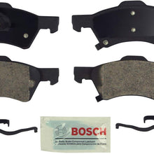 Bosch BE857H Blue Disc Brake Pad Set with Hardware for Select Chrysler Town & Country, Voyager and Dodge Caravan/Grand Caravan - FRONT