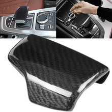 Gear Shift Knob Frame, Carbon Fiber Car Gear Shift Knob Head Cover Trim for A4 S4 RS4 B9 A5 S5 RS5 Q5 Q7