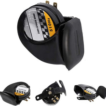 Suuonee Motorcycle Snail Horn, 12V 510HZ Mini Loud Electronic Snail Horn For Motorcycle Loud Voice Speaker Universal