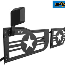 EAG Military Star Tubular 4 Door with Side View Mirror Fit for 07-18 Jeep Wrangler JK 4 Door Only