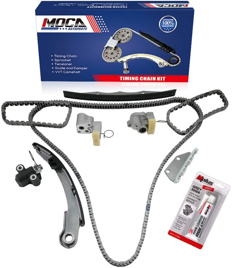 MOCA Engine Timing Chain Kit for 2005-2010 Nissan Frontier & Nissan Pathfinder & Nissan Xterra 4.0L V6 DOHC 24V VQ40DE