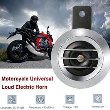 Universal Waterproof Motorcycle Round Electric Horn, DC 12V 1.5A 105Db, Which is Waterproof and It Has Loud Volume for Warning