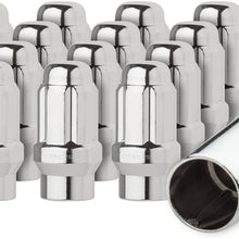 DPAccessories LCE3L6HCSCH04020 20 Chrome 12x1.5 Closed End ET Spline Tuner Lug Nuts for Aftermarket Wheels Wheel Lug Nut