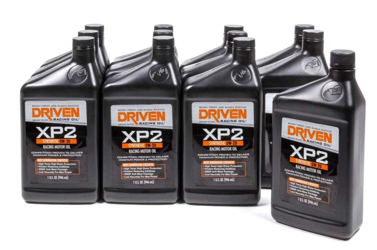 Driven Racing Oil 00207 XP2 0W-20 Synthetic Racing Oil (Pack of 12)