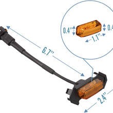Seven Sparta Led Lights 4 PCS with Fuse for 2016-2018 Aftermarket Toyota Tacoma TRD PRO Grille (Amber Shell with Amber Light)
