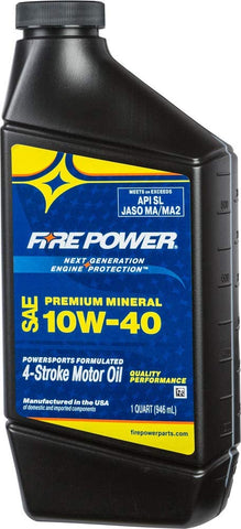 Fire Power 1 Quart Premium Mineral Motor Oil 196979