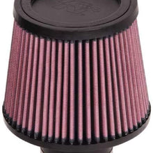 K&N Universal Clamp-On Air Filter: High Performance, Premium, Washable, Replacement Engine Filter: Flange Diameter: 2.5 In, Filter Height: 5 In, Flange Length: 2 In, Shape: Round Tapered, RU-5174