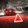 Lenmumu Safety Triangle Kit Road Emergency Warning Reflector Roadside Reflective Early Warning Sign, Foldable 3 Pack of Emergency Car Kit