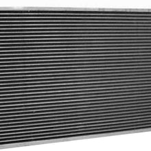 Griffin Radiator 1-25271-T Race ClassicCool 31" x 16" Aluminum Radiator with 2 Rows of 1" Tube