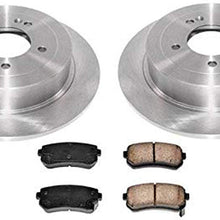 100% New Rear Disc Rotors Brakes Pads for Hyundain Tucson Gas Engine 16-18