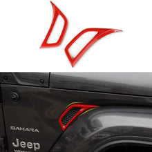 Voodonala for Jeep JL Air Conditioner Outlet Vent Trim for 2018 2019 Jeep JL Wrangler Unlimited Red 2PCS