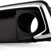 Fits 2019-2020 Honda Civic 4Door Sedan / 2Door Coupe Chrome Trim Clear Fog Lights Bumper Lamps Pair w/Accessories